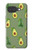 S3285 アボカドパターン Avocado Fruit Pattern Google Pixel 10a バックケース、フリップケース・カバー