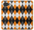 S3421 黒 オレンジ 白 アーガイルプラッド Black Orange White Argyle Plaid Google Pixel 10a バックケース、フリップケース・カバー