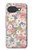 S3688 花の花のアートパターン Floral Flower Art Pattern Google Pixel 10a バックケース、フリップケース・カバー