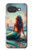 S4006 油絵 人魚 Oil Painting Mermaid Google Pixel 10a バックケース、フリップケース・カバー