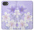 S2361 紫の花 Purple White Flowers iPhone 17e バックケース、フリップケース・カバー