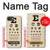 S2502 目の検査図ポスター Eye Exam Chart Decorative Decoupage Poster iPhone 17e バックケース、フリップケース・カバー