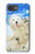 S3794 北極シロクマはシールに恋するペイント Arctic Polar Bear and Seal Paint iPhone 17e バックケース、フリップケース・カバー