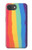 S3799 かわいい縦水彩レインボー Cute Vertical Watercolor Rainbow iPhone 17e バックケース、フリップケース・カバー
