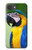 S3888 コンゴウインコの顔の鳥 Macaw Face Bird iPhone 17e バックケース、フリップケース・カバー