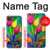 S3926 カラフルなチューリップの油絵 Colorful Tulip Oil Painting iPhone 17e バックケース、フリップケース・カバー