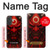 S4099 赤鬼幻想アート Mystic Red Demon Illustration iPhone 17 バックケース、フリップケース・カバー