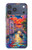 S4083 月夜のベネチア風景 Colorful Painting Moonlit Venice City iPhone 17 Pro Max, 18 Pro Max バックケース、フリップケース・カバー
