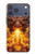 S4090 炎のドラゴンアート Epic Fire Dragon Fantasy Illustration iPhone 17 Pro Max バックケース、フリップケース・カバー