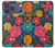 S4105 カラフル花柄 Vibrant Colorful Floral Pattern iPhone 17 Pro Max バックケース、フリップケース・カバー