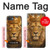 S4093 王冠ライオンアート Royal Lion Portrait Artwork iPhone 16e, 17e バックケース、フリップケース・カバー