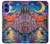 S4083 月夜のベネチア風景 Colorful Painting Moonlit Venice City iPhone 16 バックケース、フリップケース・カバー