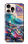 S4084 虹色ファンタジー波 Rainbow Ocean Wave Fantasy iPhone 16 pro バックケース、フリップケース・カバー