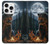 S4095 森のクマ幻想画 Majestic Bear Indian Wilderness Art iPhone 16 pro バックケース、フリップケース・カバー