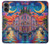 S4083 月夜のベネチア風景 Colorful Painting Moonlit Venice City iPhone 16 plus バックケース、フリップケース・カバー