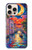 S4083 月夜のベネチア風景 Colorful Painting Moonlit Venice City iPhone 16 pro max バックケース、フリップケース・カバー