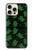 S4087 かわいいおばけ柄 Cute Green Ghost Cartoon Pattern iPhone 16 pro max バックケース、フリップケース・カバー