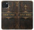 S4109 アンティーク聖書風表紙 Vintage Antique Bible Book Cover Art iPhone 15 バックケース、フリップケース・カバー
