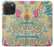S4078 カラフル落書き柄 Abstract Colorful Doodle Pattern iPhone 15 Pro バックケース、フリップケース・カバー