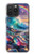 S4084 虹色ファンタジー波 Rainbow Ocean Wave Fantasy iPhone 15 Pro Max バックケース、フリップケース・カバー