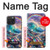 S4084 虹色ファンタジー波 Rainbow Ocean Wave Fantasy iPhone 15 Pro Max バックケース、フリップケース・カバー