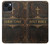 S4109 アンティーク聖書風表紙 Vintage Antique Bible Book Cover Art iPhone 14 バックケース、フリップケース・カバー