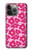 S4097 ピンク花柄 Pink Floral Seamless Pattern Design iPhone 13 バックケース、フリップケース・カバー