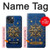 S4086 マリンコンパス柄 Nautical Compass Maritime Design iPhone 13 mini バックケース、フリップケース・カバー