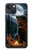 S4095 森のクマ幻想画 Majestic Bear Indian Wilderness Art iPhone 13 mini バックケース、フリップケース・カバー