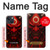 S4099 赤鬼幻想アート Mystic Red Demon Illustration iPhone 13 mini バックケース、フリップケース・カバー