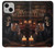 S4102 スカルバーアート Vintage Skull Tavern Artwork iPhone 13 mini バックケース、フリップケース・カバー