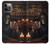 S4102 スカルバーアート Vintage Skull Tavern Artwork iPhone 12, iPhone 12 Pro バックケース、フリップケース・カバー