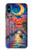 S4083 月夜のベネチア風景 Colorful Painting Moonlit Venice City iPhone X, iPhone XS バックケース、フリップケース・カバー