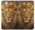 S4093 王冠ライオンアート Royal Lion Portrait Artwork iPhone 6 6S バックケース、フリップケース・カバー