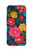 S4105 カラフル花柄 Vibrant Colorful Floral Pattern iPhone 5 5S SE バックケース、フリップケース・カバー