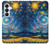 S4081 幻想銀河夜空アート Dreamy Spiral Galaxy Night Sky Art Samsung Galaxy S26 バックケース、フリップケース・カバー