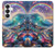 S4084 虹色ファンタジー波 Rainbow Ocean Wave Fantasy Samsung Galaxy S26 バックケース、フリップケース・カバー