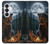 S4095 森のクマ幻想画 Majestic Bear Indian Wilderness Art Samsung Galaxy S26 バックケース、フリップケース・カバー