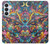 S4085 宇宙船サイケアート Cosmic Spaceship Psychedelic Art Samsung Galaxy S26 Plus バックケース、フリップケース・カバー