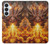 S4090 炎のドラゴンアート Epic Fire Dragon Fantasy Illustration Samsung Galaxy S26 Plus バックケース、フリップケース・カバー