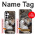 S4089 オオカミと子羊 Gentle Wolf And Lamb Friendship Art Samsung Galaxy S25 FE バックケース、フリップケース・カバー