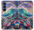 S4084 虹色ファンタジー波 Rainbow Ocean Wave Fantasy Samsung Galaxy S25 バックケース、フリップケース・カバー