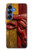 S4098 スペイン闘牛アート Span Bull Carved Artwork Samsung Galaxy S25 バックケース、フリップケース・カバー