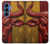 S4098 スペイン闘牛アート Span Bull Carved Artwork Samsung Galaxy S25 バックケース、フリップケース・カバー