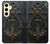 S4106 アンカーと舵輪アート Vintage Maritime Anchor Helm Art Samsung Galaxy S24 FE バックケース、フリップケース・カバー