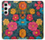 S4105 カラフル花柄 Vibrant Colorful Floral Pattern Samsung Galaxy S24 Plus バックケース、フリップケース・カバー