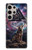 S4110 オオカミと古代紋章 Mystic Wolf Ancient Symbol Artwork Samsung Galaxy S24 Ultra バックケース、フリップケース・カバー