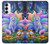 S4088 幻想キツネ精霊 Fantasy Fox Spirit Magical Artwork Samsung Galaxy S23 バックケース、フリップケース・カバー