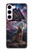S4110 オオカミと古代紋章 Mystic Wolf Ancient Symbol Artwork Samsung Galaxy S23 バックケース、フリップケース・カバー