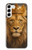 S4093 王冠ライオンアート Royal Lion Portrait Artwork Samsung Galaxy S23 Plus バックケース、フリップケース・カバー